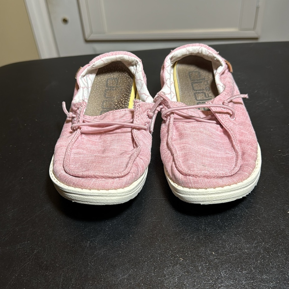 Hey dude k12 Wendy linen cotton candy slip on loafer sneakers